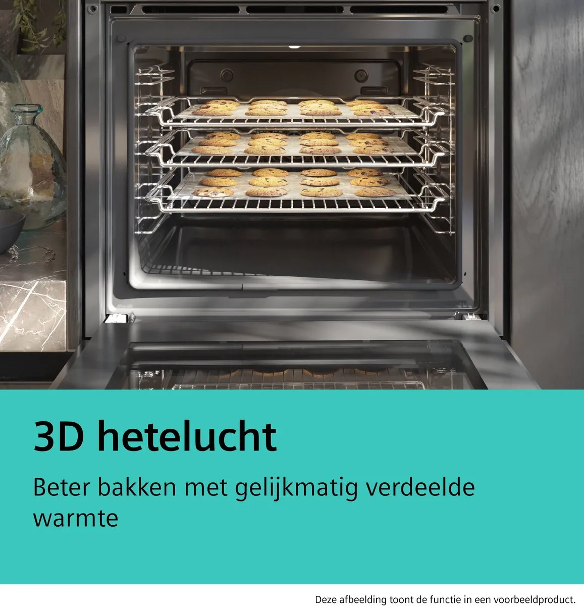 Siemens iQ300 HB272ABB3 Inbouwoven 71L - Zwart