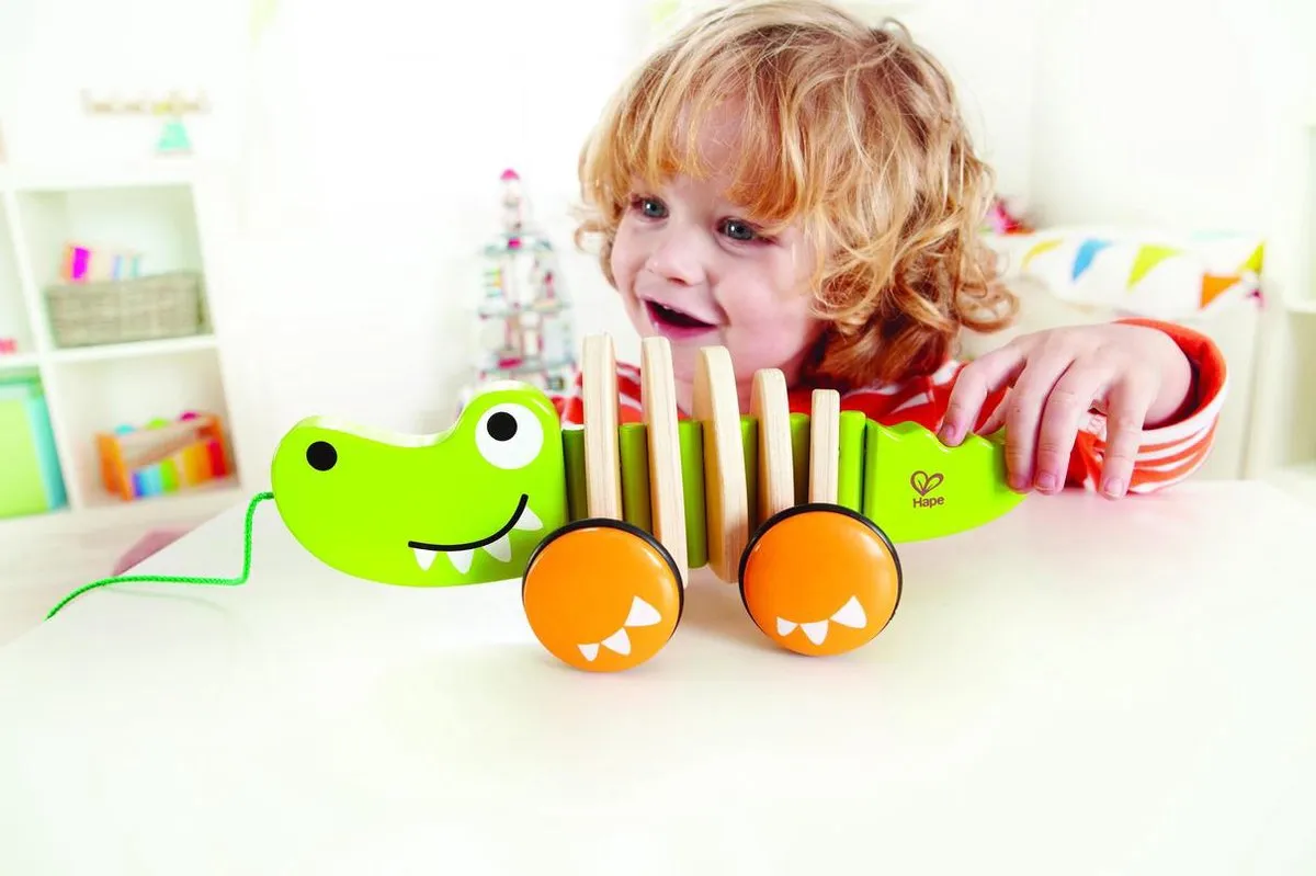 Hape Krokodil Trekdier - Veelkleurig