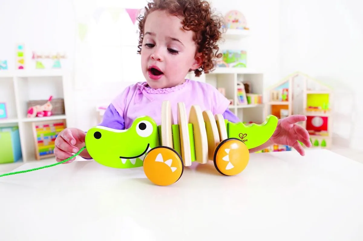 Hape Krokodil Trekdier - Veelkleurig