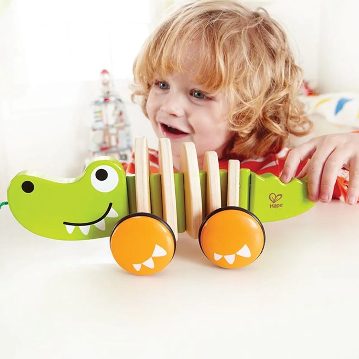 Hape Krokodil Trekdier - Veelkleurig - afbeelding 6 van 6