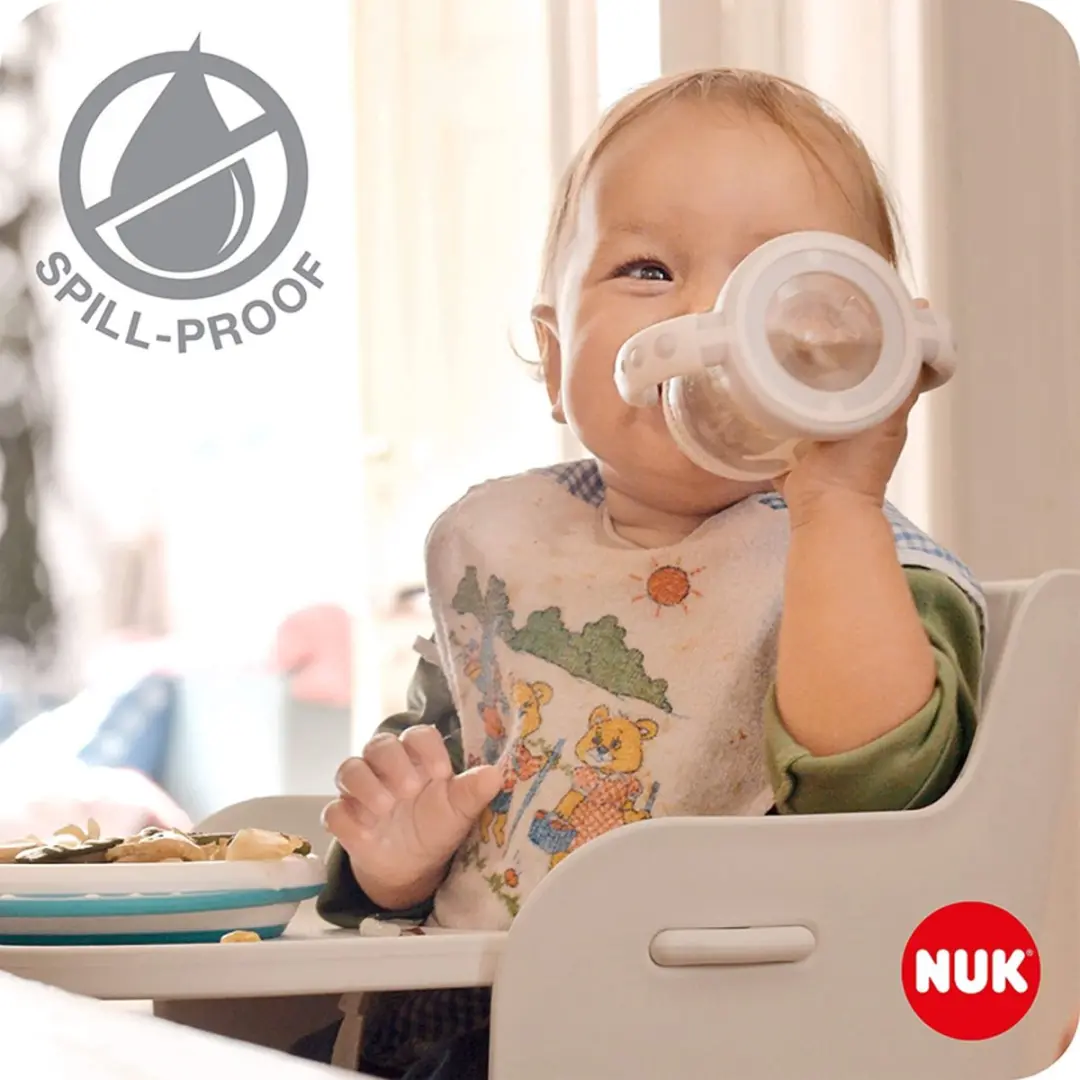 NUK First Choice Fles om te leren drinken 150ml - Wit
