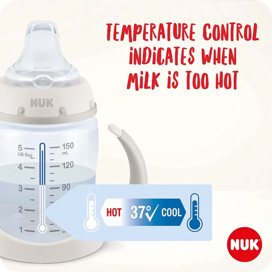 NUK First Choice Fles om te leren drinken 150ml - Wit