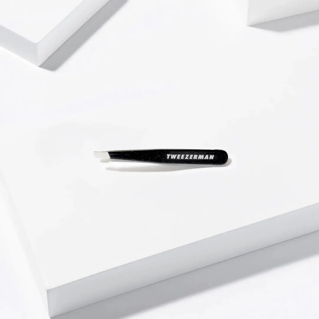 Tweezerman Mini Slant Dusted Onyx Wenkbrauw Pincet - Roestvrij Staal