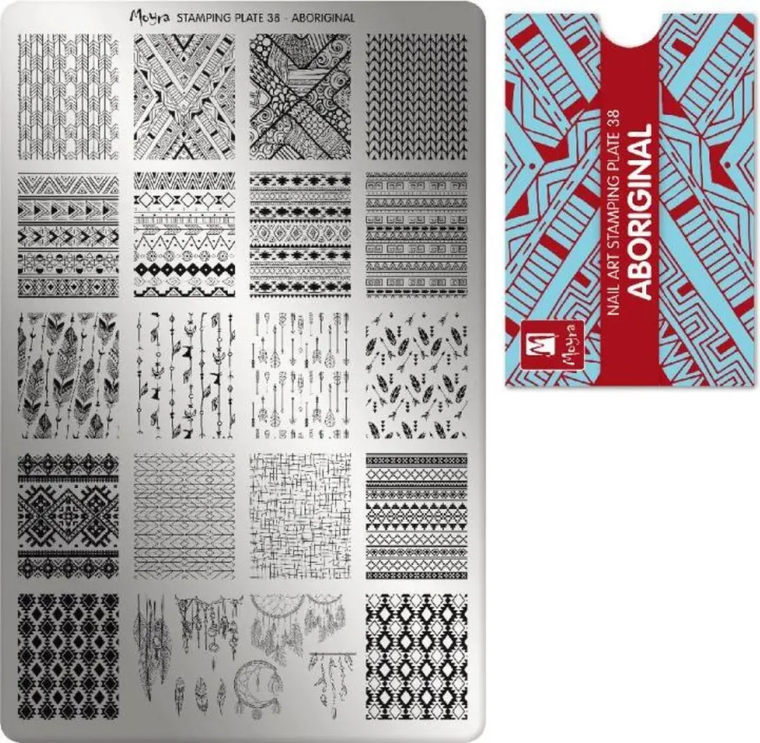 Moyra Stamping Plate Aboriginal 38