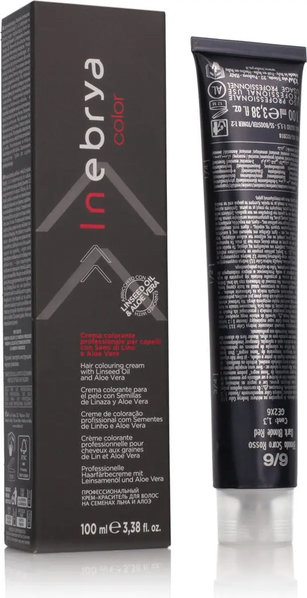 Inebrya Color Nº 6/6 Dark Blonde Red Crèmekleurstof 100ml