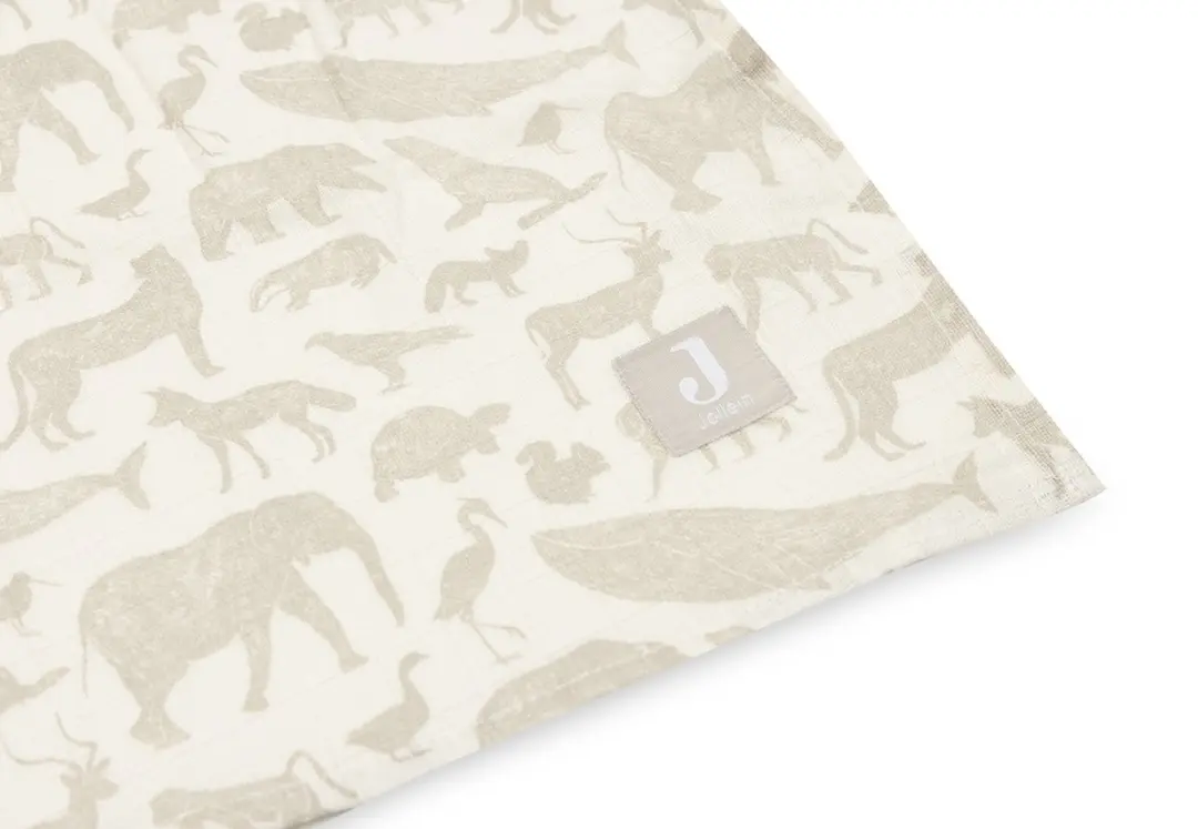 Jollein Hydrofiele Doek Large 115x115cm Animals - 2 Stuks
