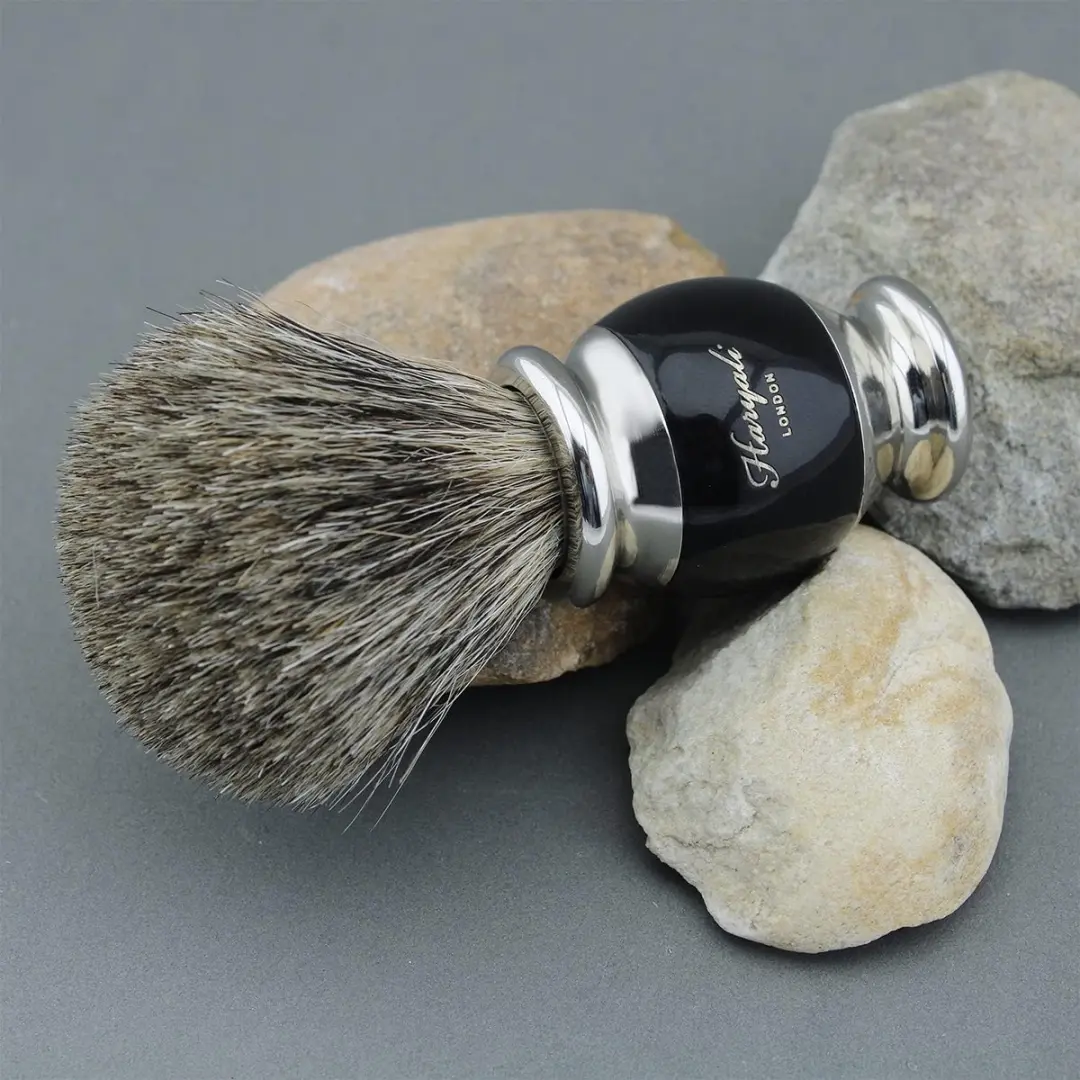Haryali London Scheerset Mannen - DE Safety Razor 5x - Zwart