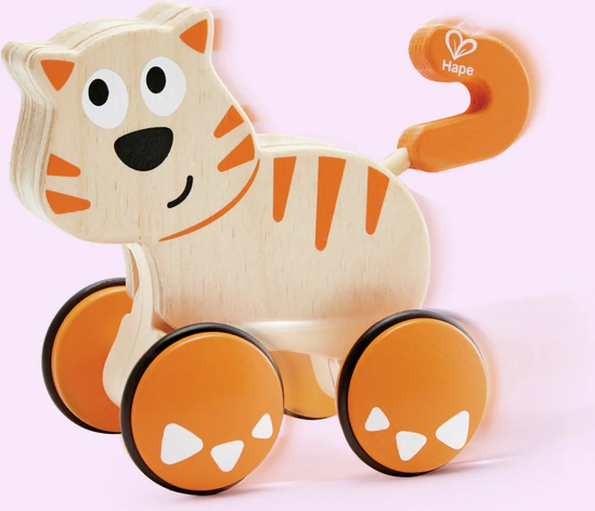 Hape Dante Push & Go! Duwdier - Veelkleurig