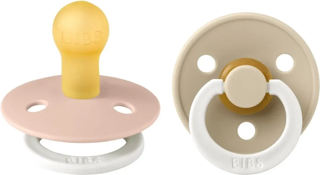 BIBS Colour Glow Speen - 2 Stuks - Maat 1 (0-6m) - Blush Glow/Vanilla Glow