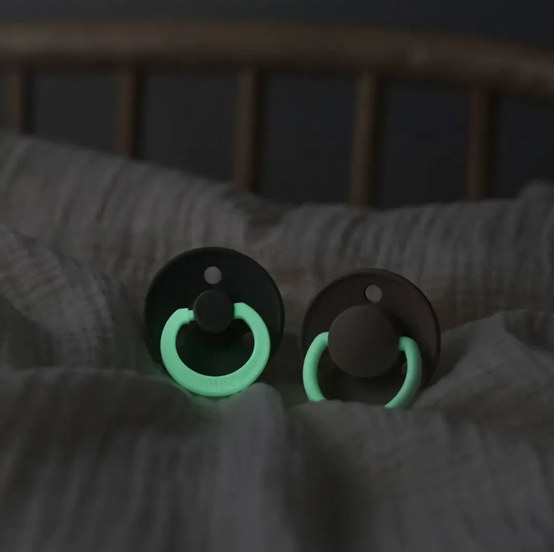 BIBS Colour Glow Speen - 2 Stuks - Maat 1 (0-6m) - Blush Glow/Vanilla Glow