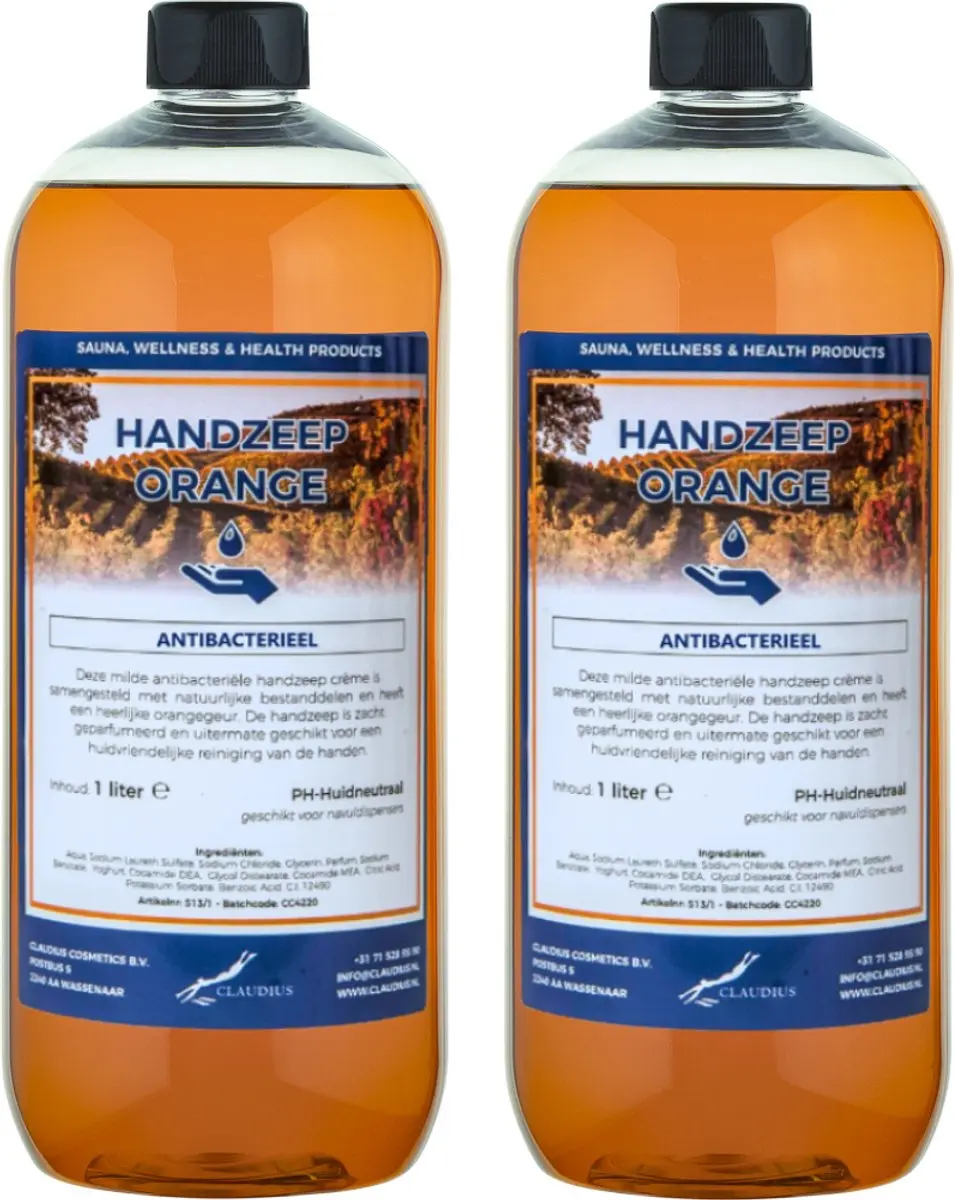 Splashbox Cosmetics Handzeep Orange 2 Liter