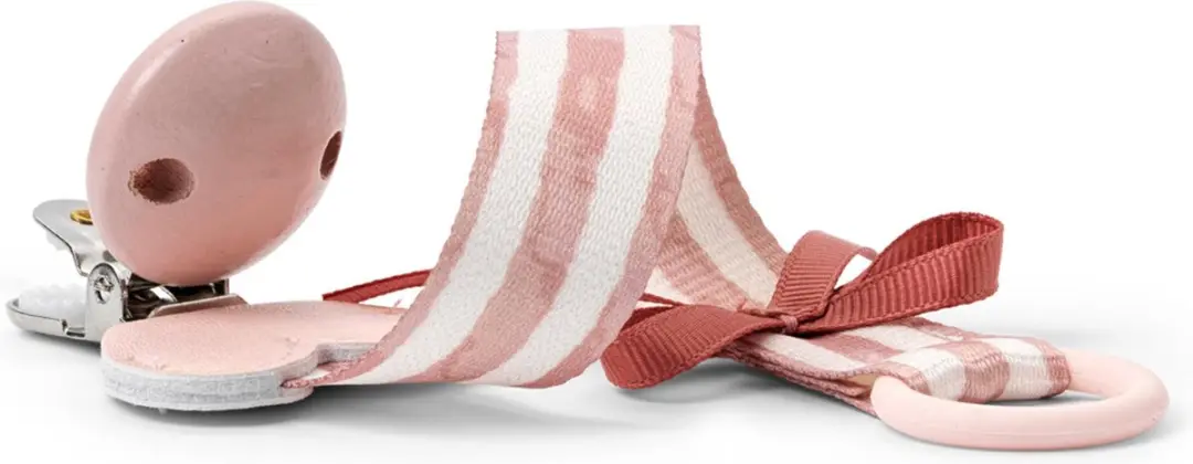 Elodie Fopspeenketting Candy Stripes Roze