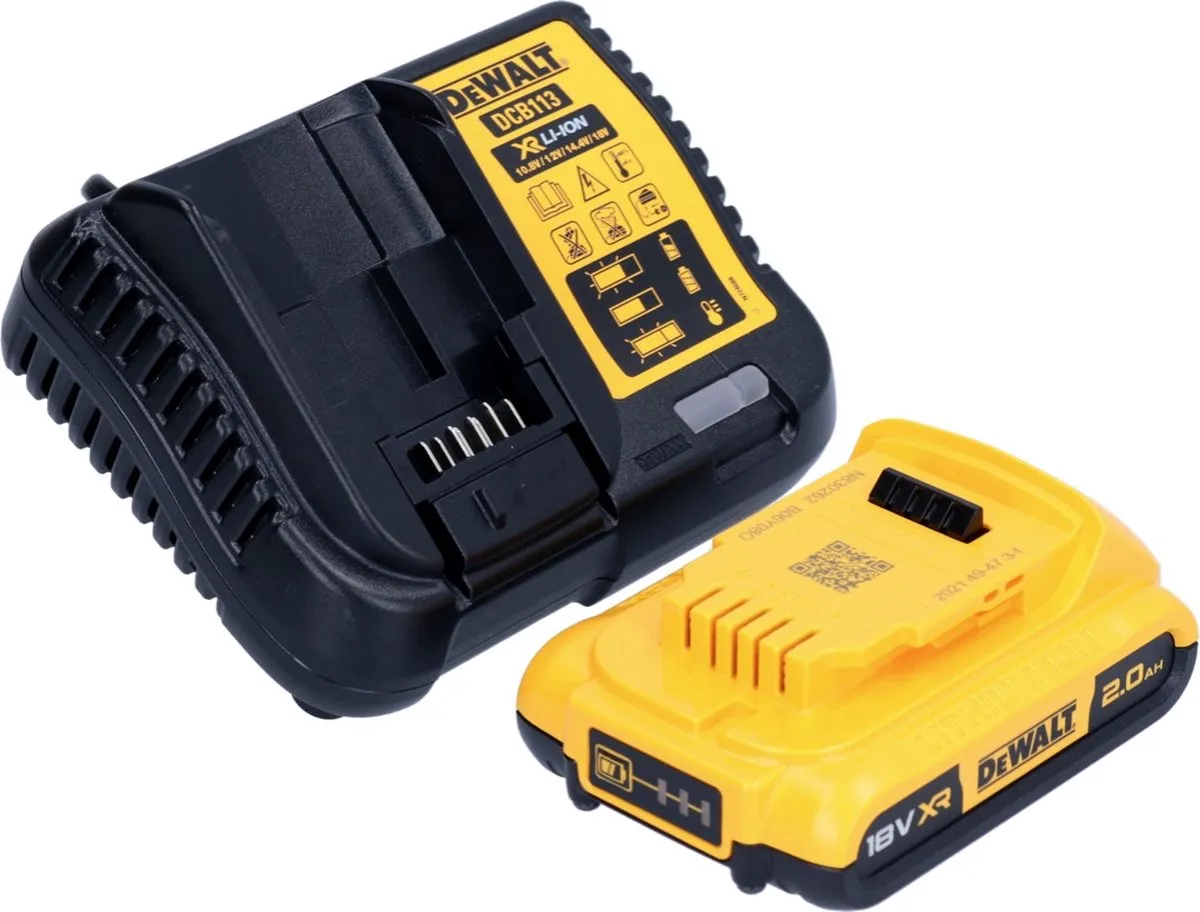 DeWalt DCW682 D1T Platte Deuvelfrees 18V - 102x20mm Borstelloos - 2.0Ah + Lader + TSTAK - afbeelding 3 van 5