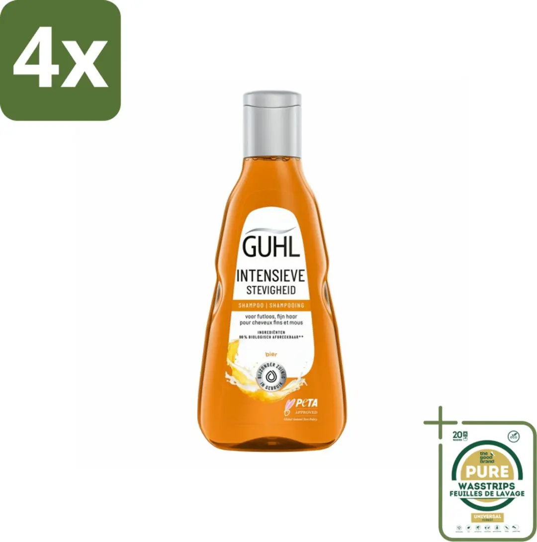 Guhl Shampoo Intensieve Stevigheid 1000ml - 4 Stuks