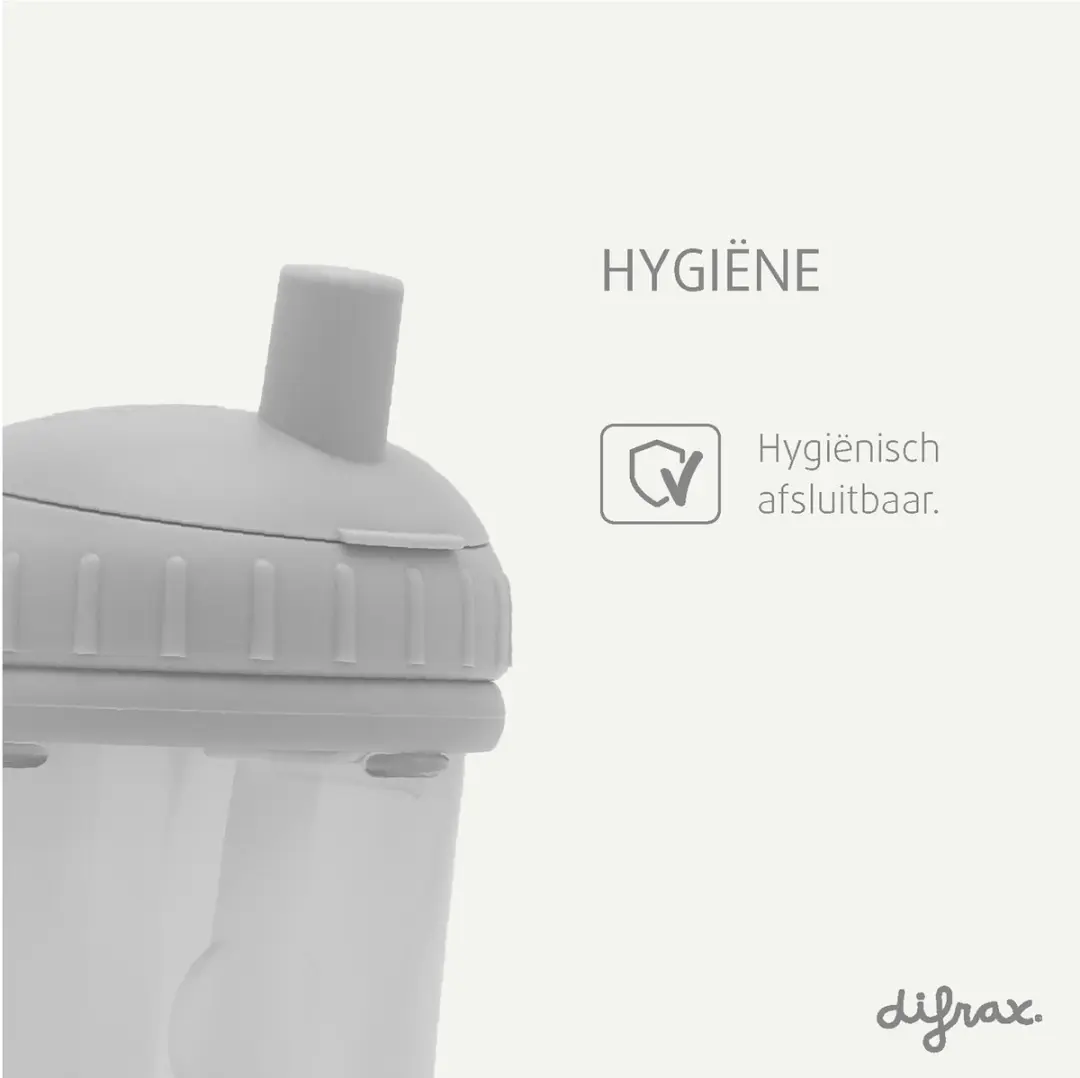 Difrax Rietjesbeker 250ml - Bruin