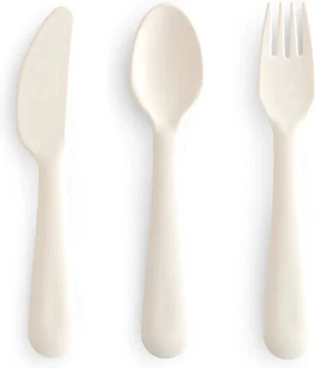 Mushie Kinderbestekset Ivory - 3-delig