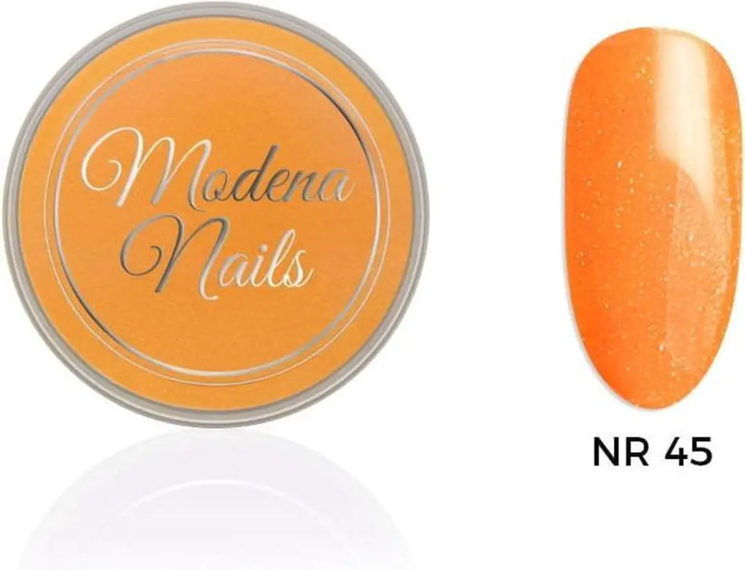 Modena Nails Acryl Neon Glitter Oranje 10ml