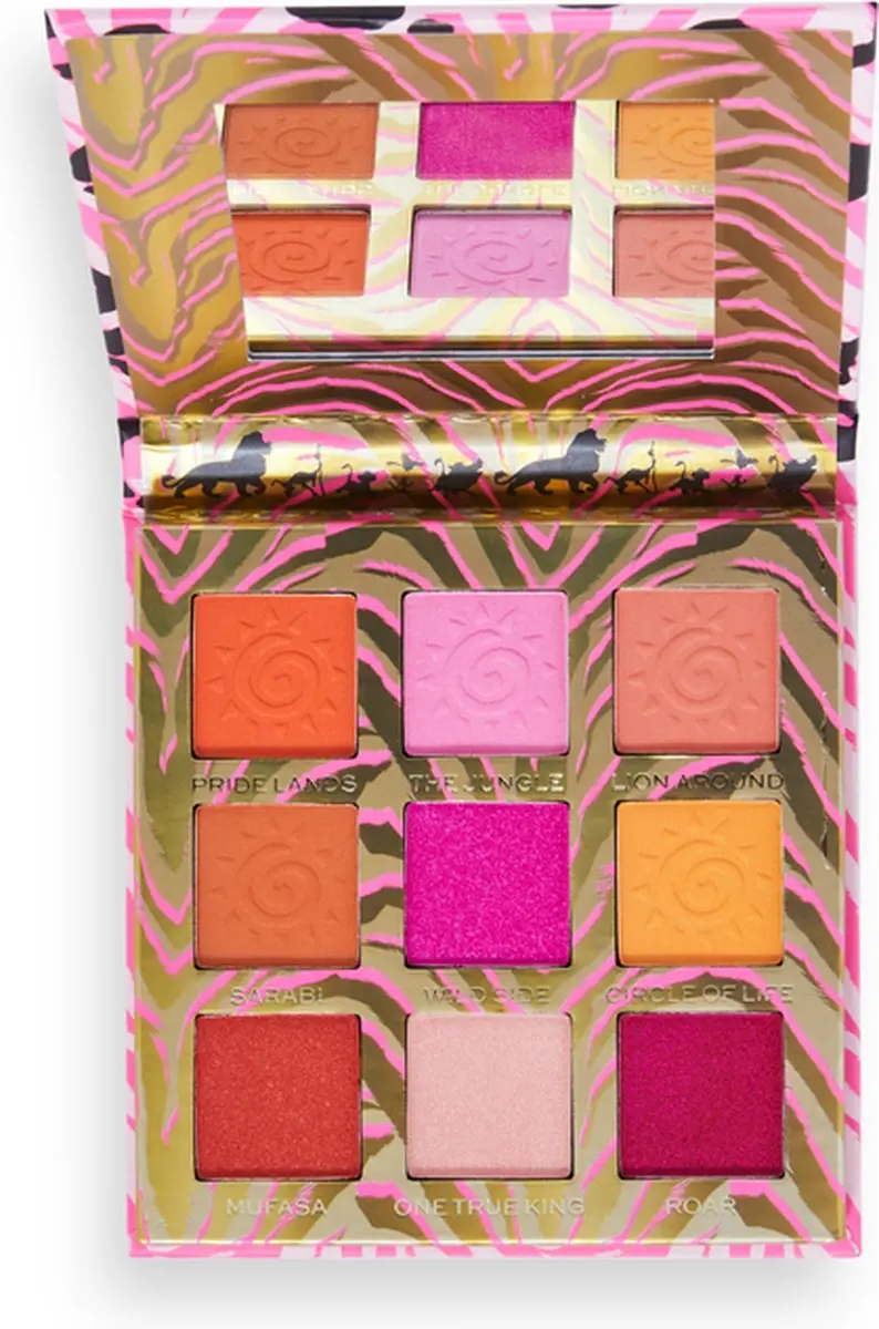 Makeup Revolution Disney Lion King I Walk On The Wild Side Oogschaduw Palette - 9 Kleuren