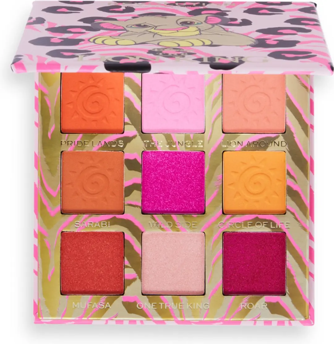 Makeup Revolution Disney Lion King I Walk On The Wild Side Oogschaduw Palette - 9 Kleuren
