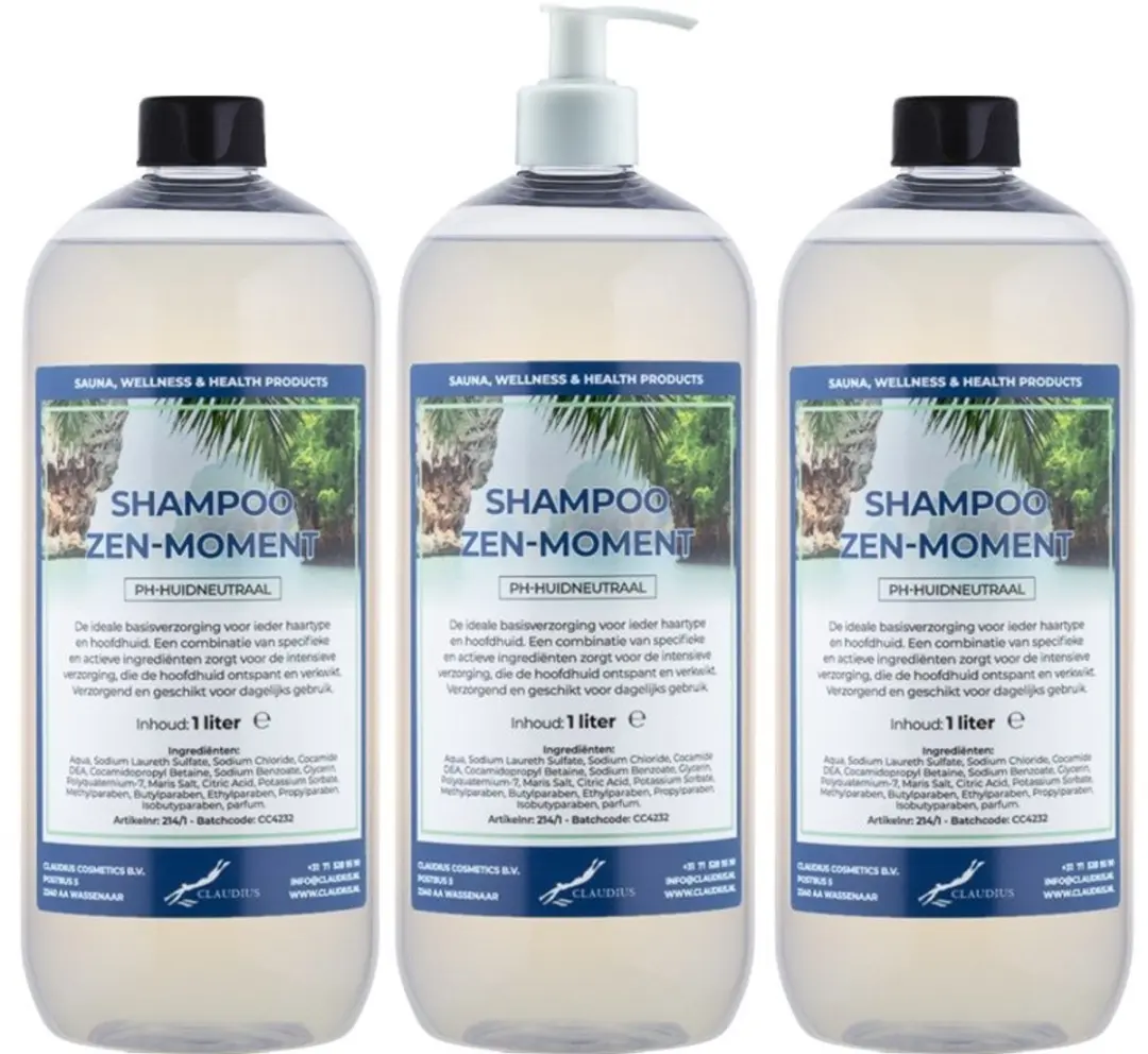 Splashbox Cosmetics Zen Moment Shampoo 1L - 3 Stuks