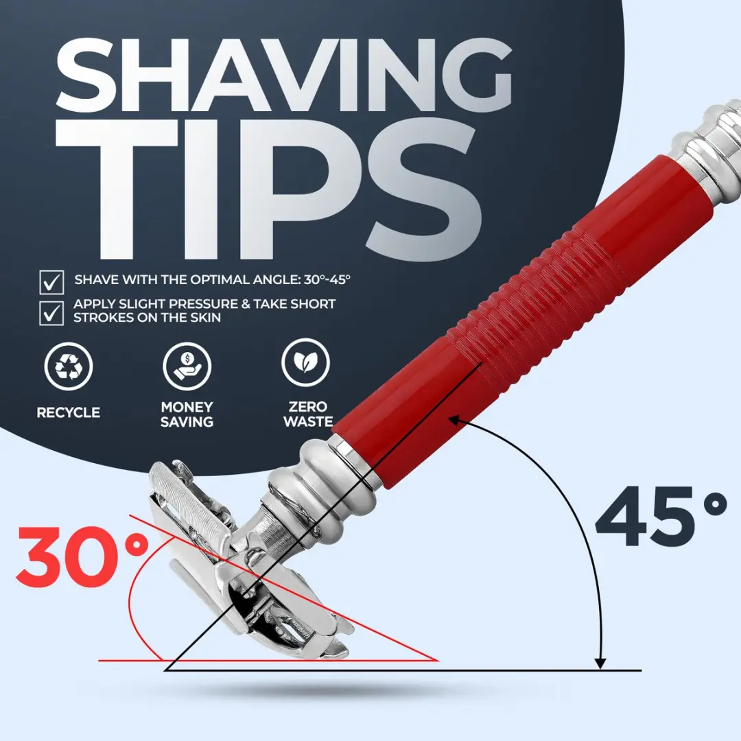 Haryali London Butterfly Safety Razor - Rood