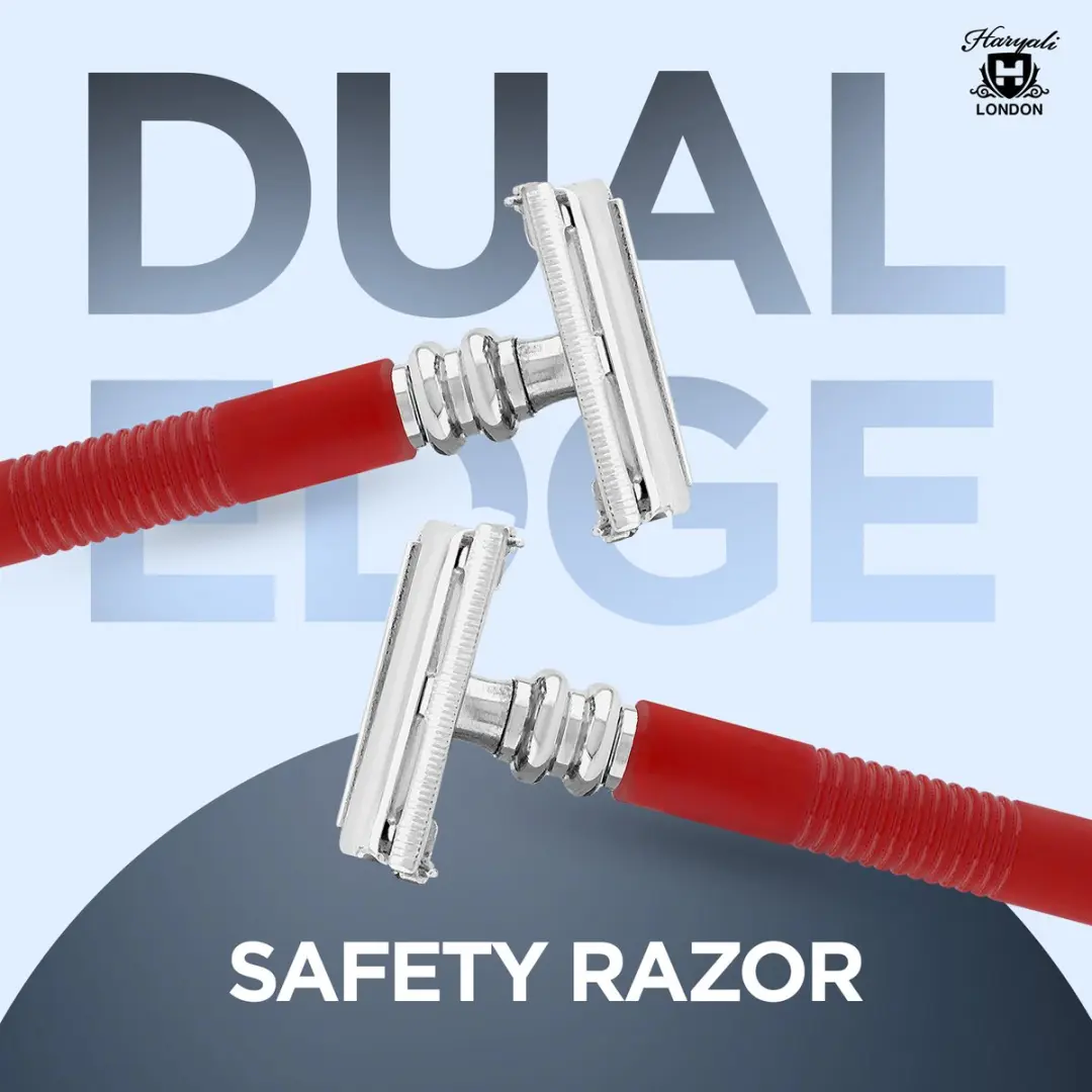 Haryali London Butterfly Safety Razor - Rood