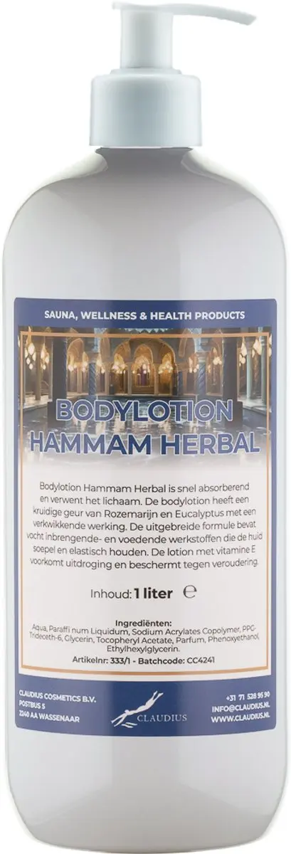 Splashbox Cosmetics Hammam Herbal Bodylotion 1L