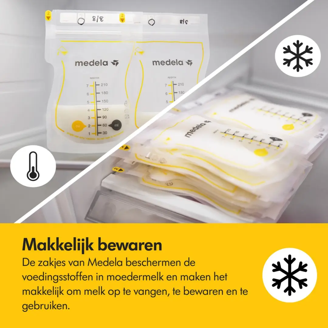 Medela Moedermelk Bewaarzakjes 200 Stuks - 210ml