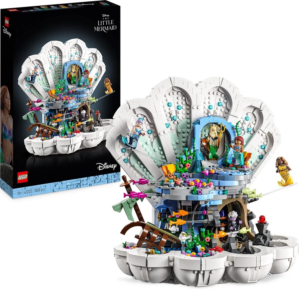 LEGO Disney De Kleine Zeemeermin Koninklijke Schelp 43225 - 1788 Stukken
