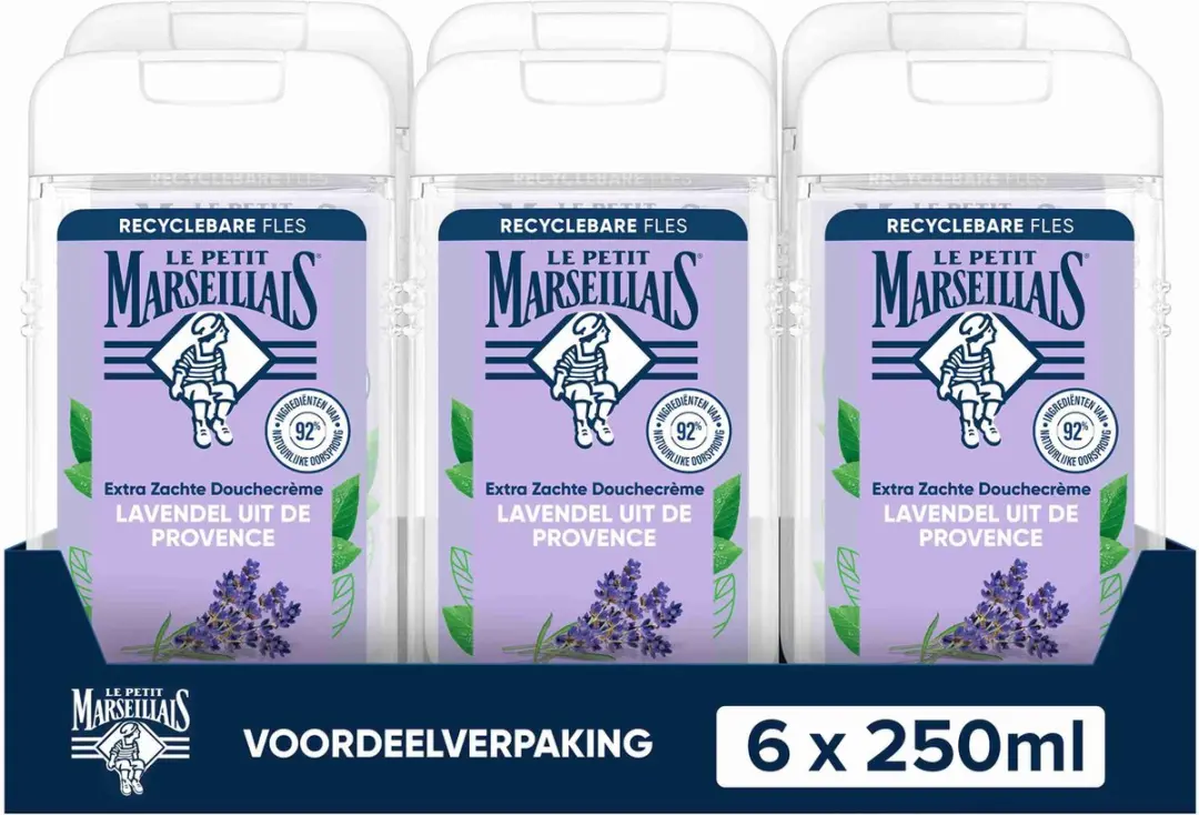 Le Petit Marseillais Douchegel Lavendel 6x250ml
