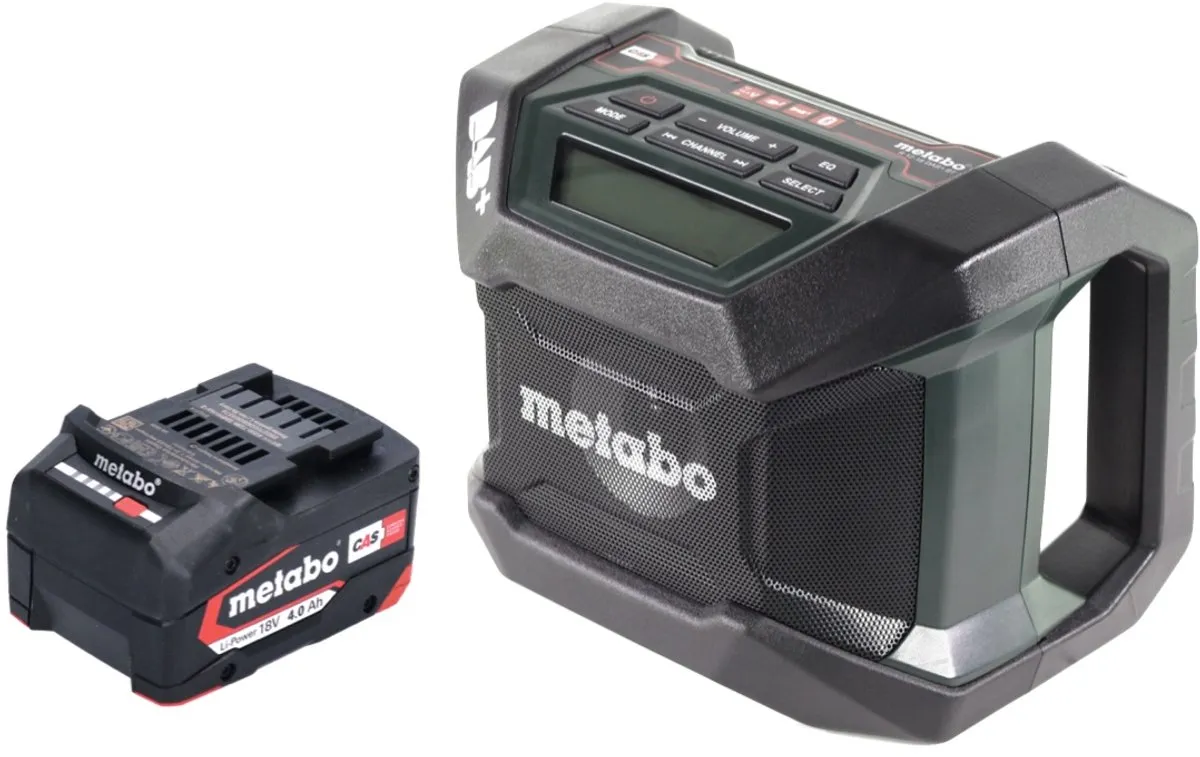Metabo R 12-18 DAB+ BT Accu Bouwradio 600778850 - Groen/Zwart