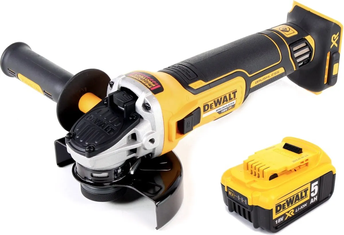 DeWalt DCG 405 N Haakse Slijper 18V 125mm - 5.0Ah - afbeelding 3 van 5
