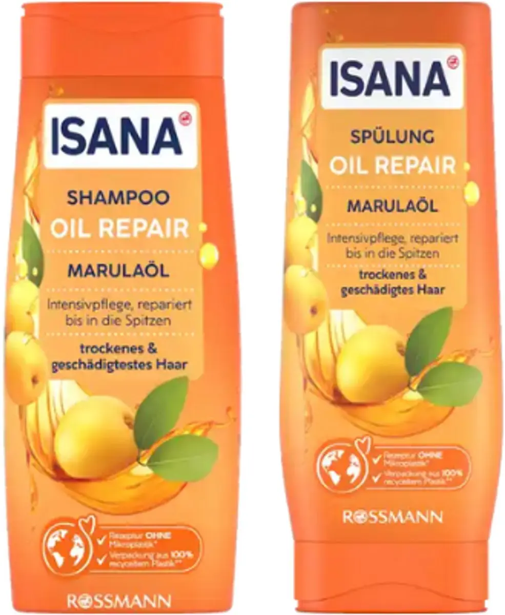 Isana Oil Repair Shampoo + Conditioner 2x300ml