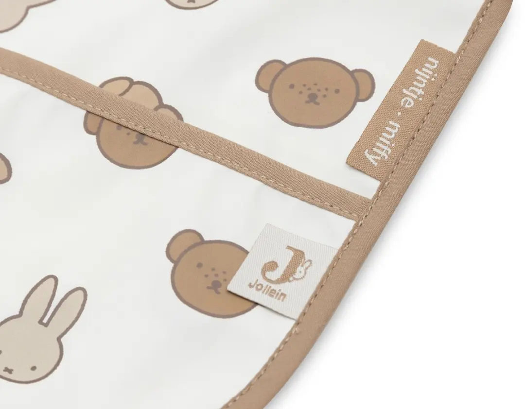 Jollein Slabbetje Waterproof Miffy and Friends - 75 cm