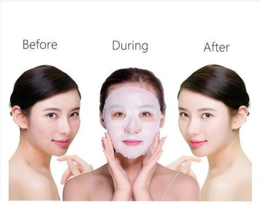 Mitomo Japan Vitamine E Gezichtsmasker 25ml - Transparant wit