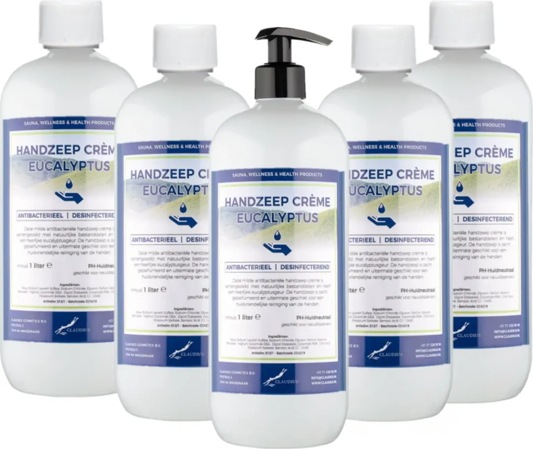 Splashbox Cosmetics Handzeep Crème Eucalyptus 1L