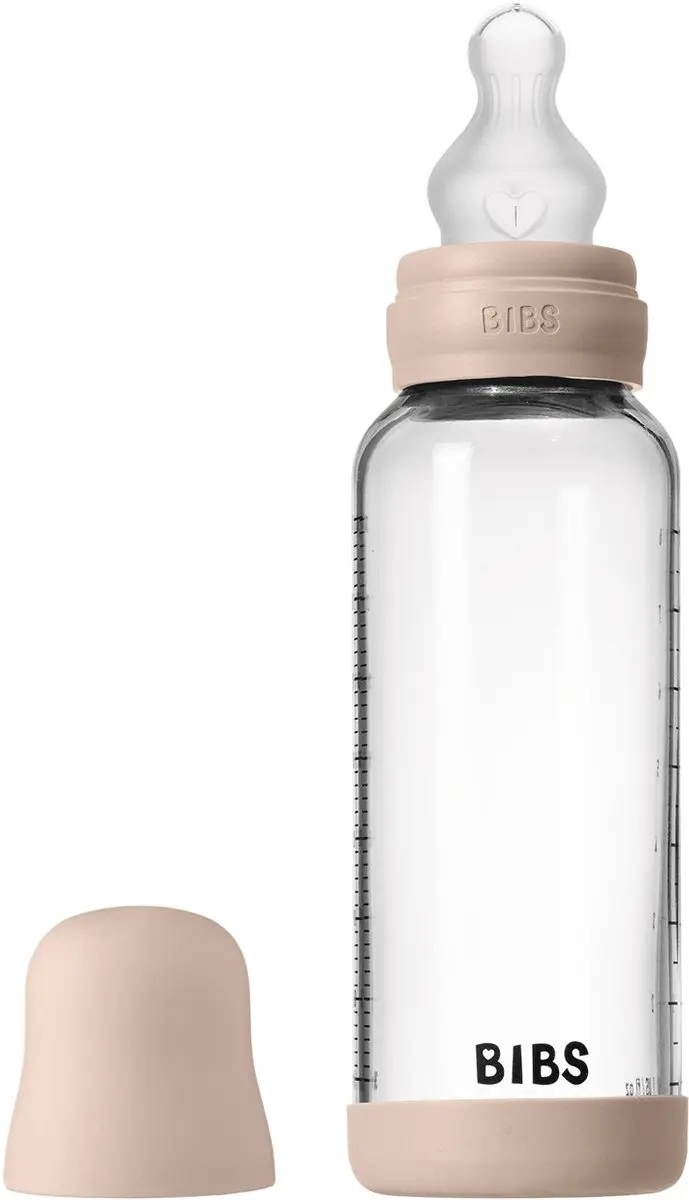 BIBS Glass Babyfles 240ml - Groen