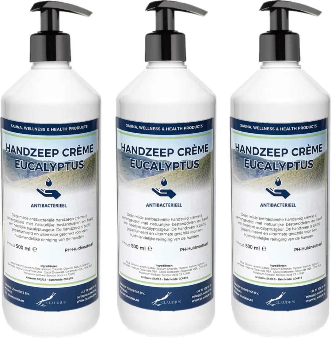 Splashbox Cosmetics Handzeep Crème Eucalyptus 500ml