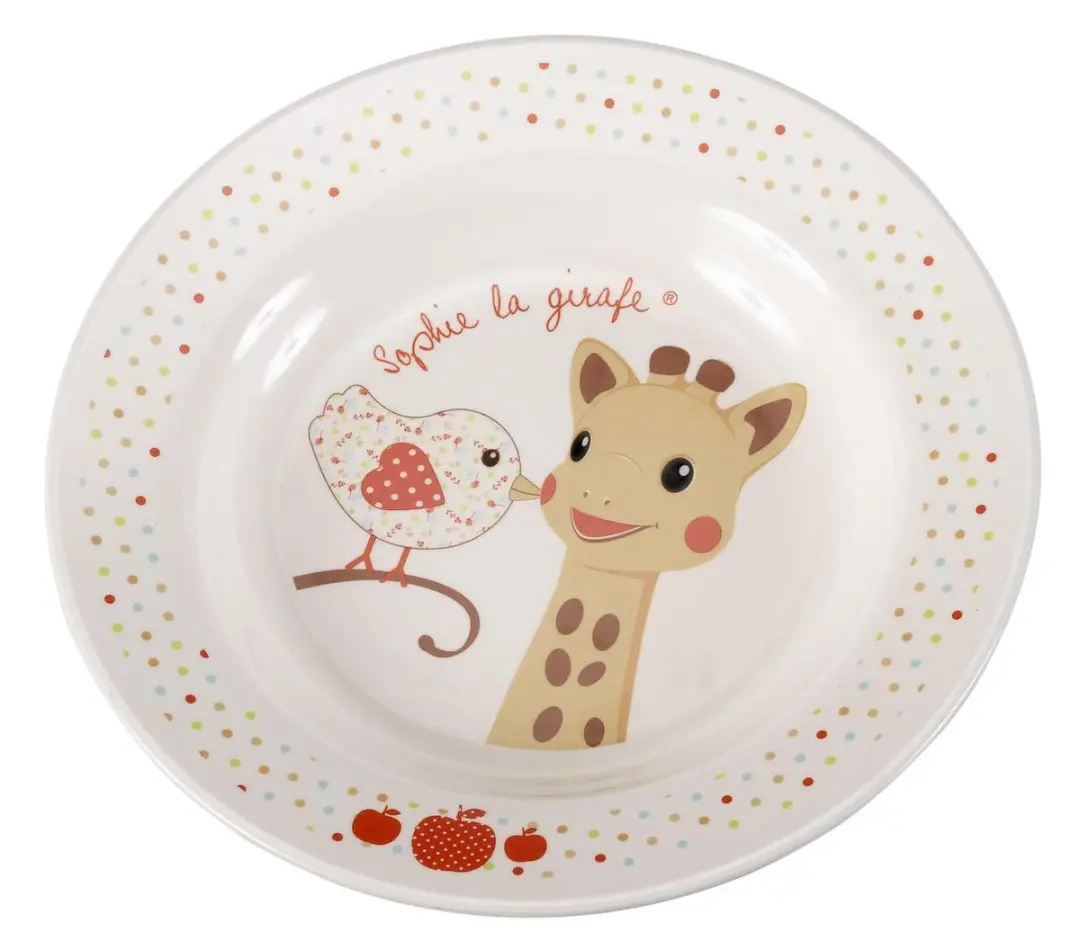 Sophie de Giraf Maaltijdset 5-delig - Beige/Rood