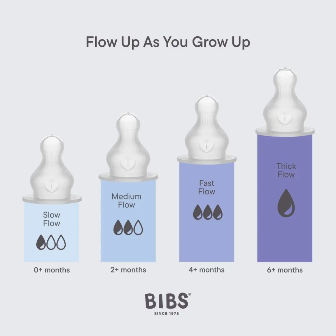 BIBS Flesspenen 2 Stuks - Siliconen - Anti-koliek