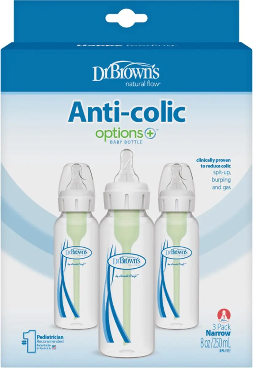 Dr. Brown's Options+ Anti-Colic Babyfles 250ml - 3 Stuks