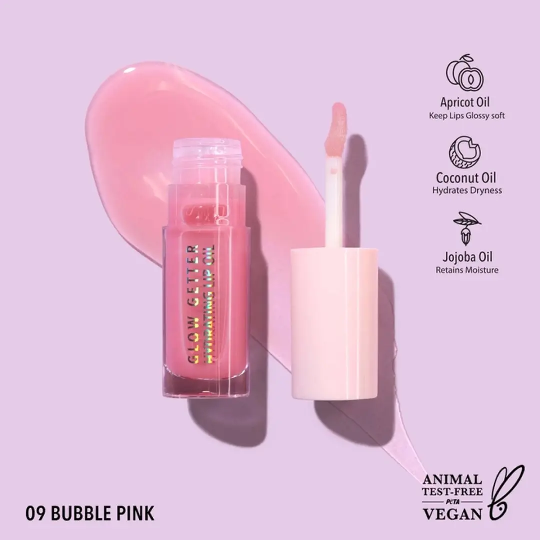 Moira Hydrating Lip Oil 009 Bubble Pink - 4.6ml