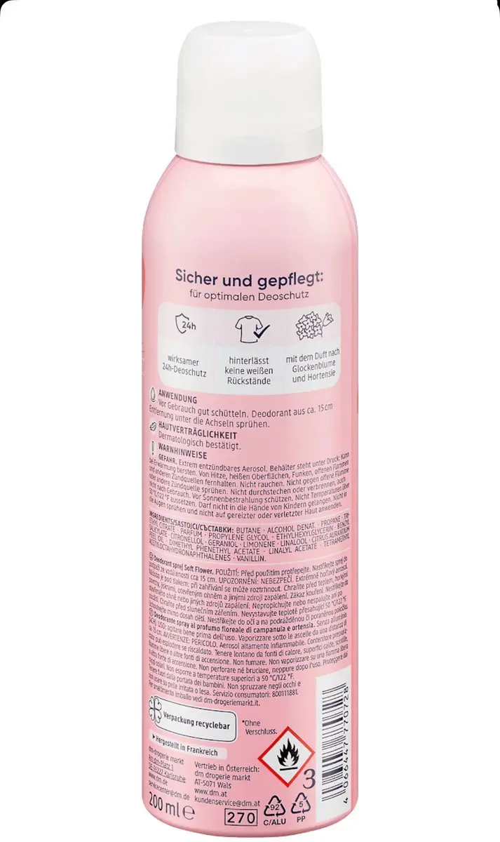 Balea Soft Flower Deo 3x200ml