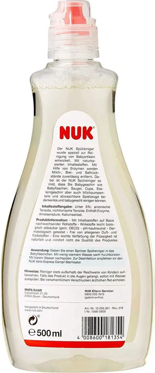 NUK Afwasmiddel Babyflessen 500ml