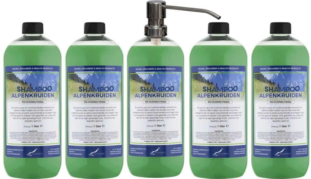 Splashbox Cosmetics Alpenkruiden Shampoo 1L