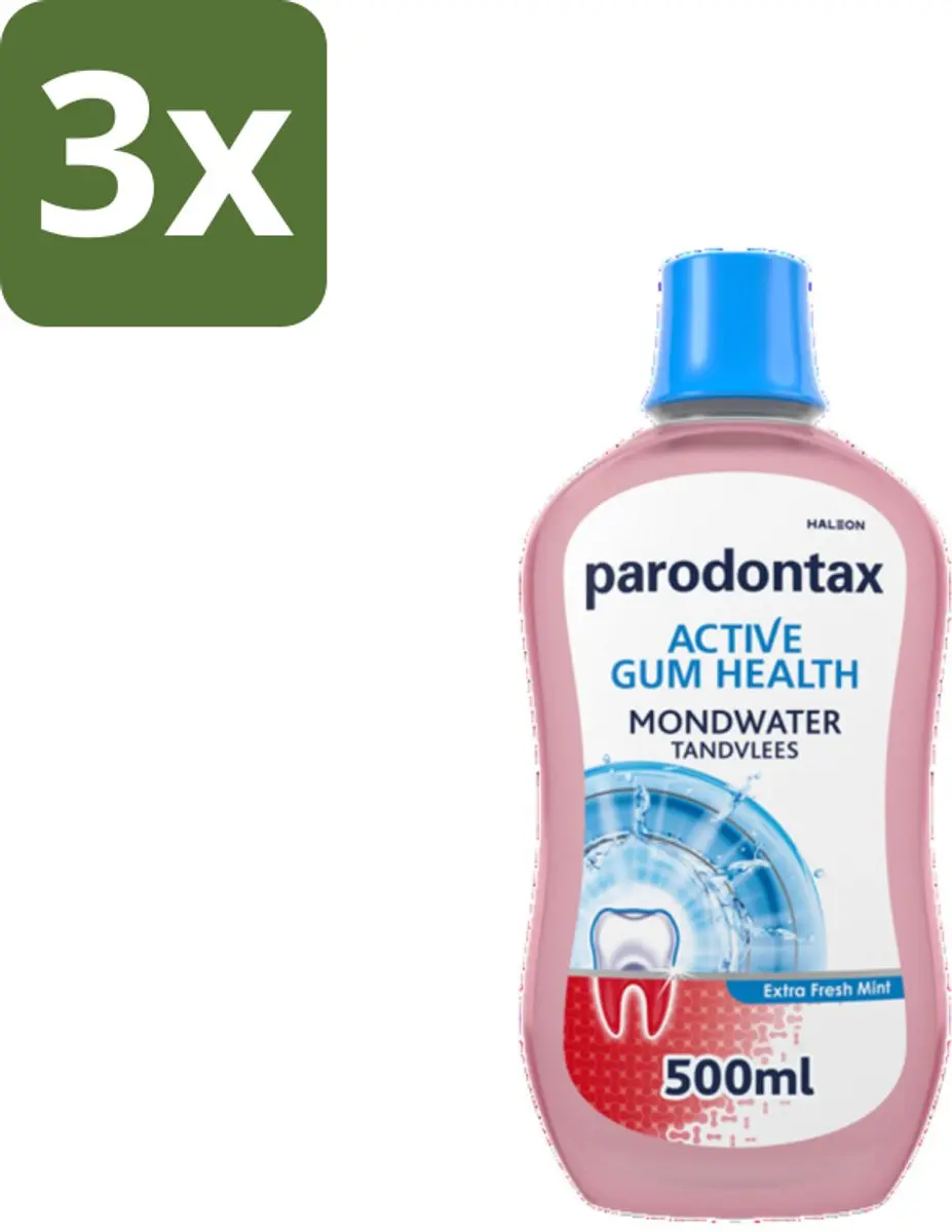 Parodontax Extra Fresh Mint Mondwater - 1500ml (3x500ml)