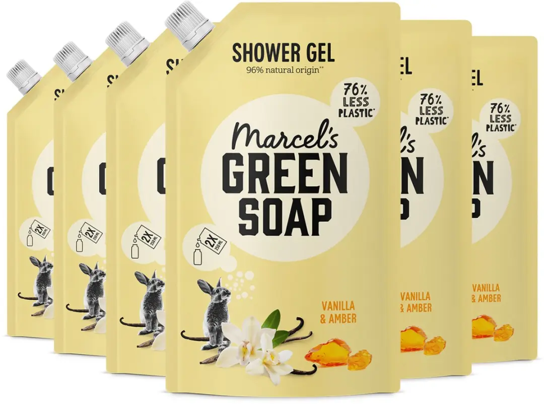 Marcel's Green Soap Douchegel Navulling Vanille & Amber