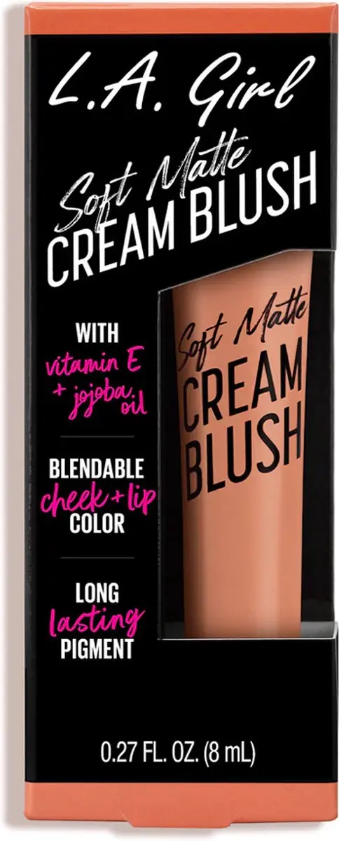 L.A. Girl Soft Matte Cream Blush Cutie - 8g Roze