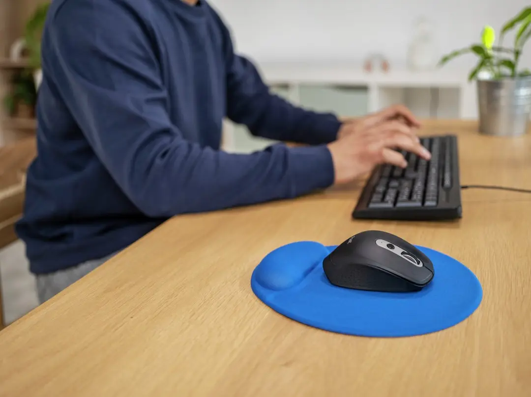 Trust BigFoot Ergonomische Muismat - Blauw
