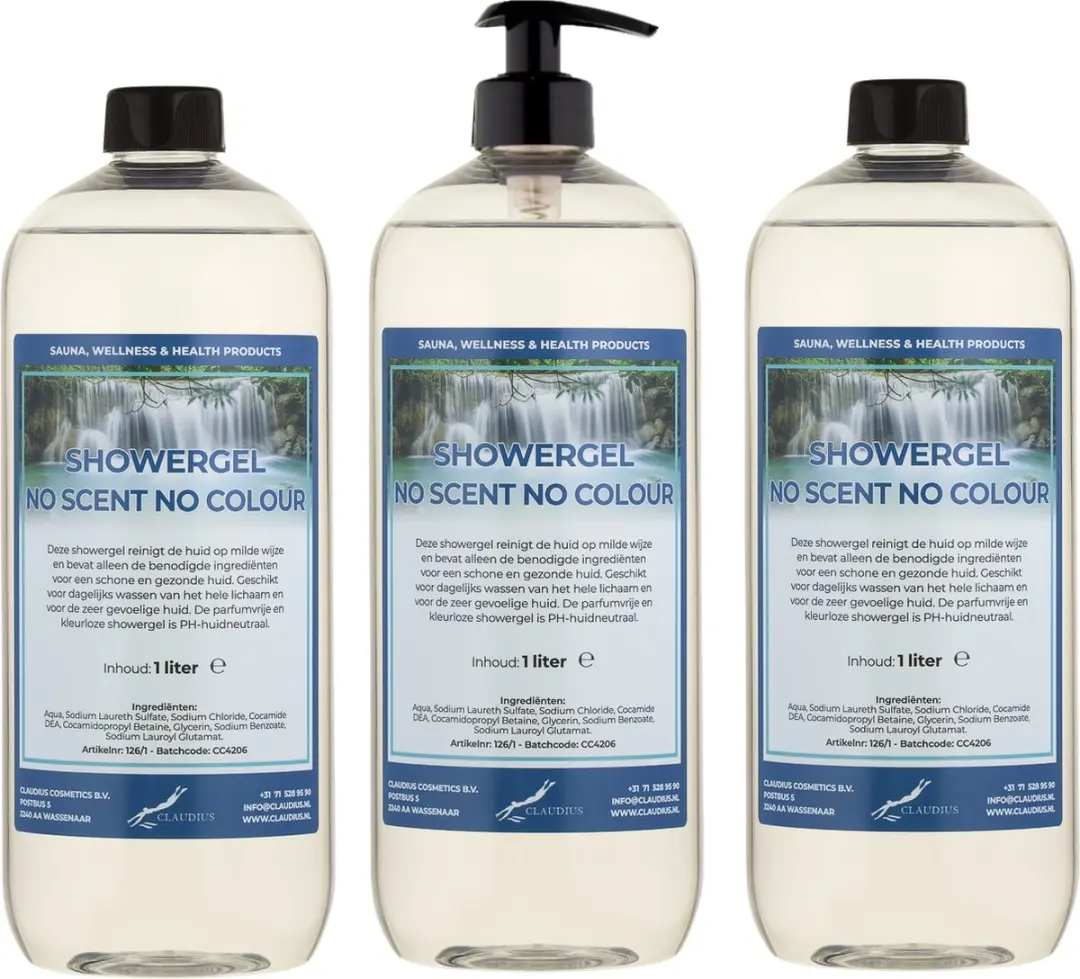 Splashbox Cosmetics Douchegel No Scent No Colour 3 Liter